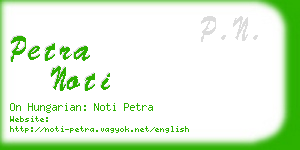 petra noti business card